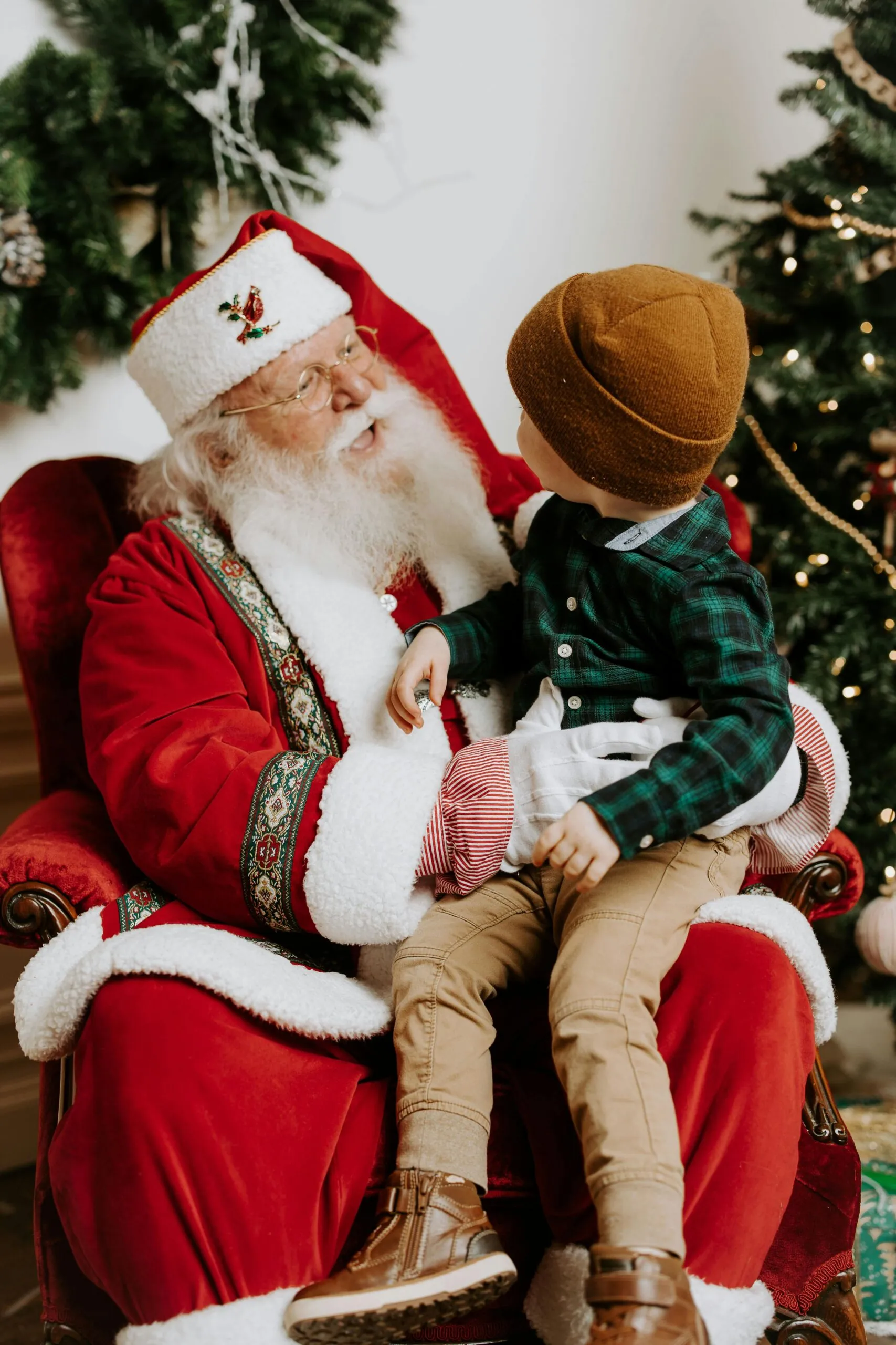 Santa in the Lobby